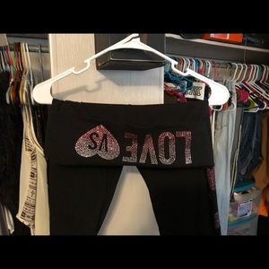 VIctoria Secret Rhinestone Leggings Small